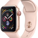 Apple Watch Series 4 (GPS + Cellular, 40MM) - Gold Aluminum Case with Pink Sand Sport Band (Renewed)