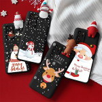 Cartoon Doll Merry Christmas Case For Huawei P Fundas