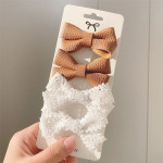 Cotton Linen Hair Clips