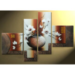 Stretched and Framed Hand painted Modern Canvas Wall Art