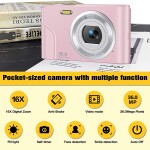 Digital  Mega Pixels Vlogging Camera, Compact Portable Mini Cameras for Students