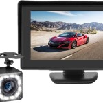 Wireless Backup Camera 4.3 Inch Car Monitor Rear View Camera