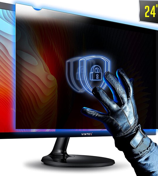 24 Inch 16:9 Aspect Ratio Computer Privacy Screen Filter for Widescreen Computer Monitor - Anti-Glare - Anti-Scratch Pro