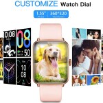 Dirrelo Smart Watch for Android Phones and iPhone Compatible, Smart Watches for Women Men, 5ATM Waterproof