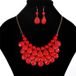 Earings Necklace Banquet Dinner Party Jewelry