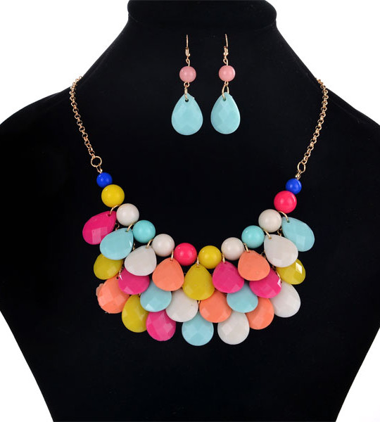 Earings Necklace Banquet Dinner Party Jewelry