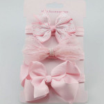 Elastic flower headband