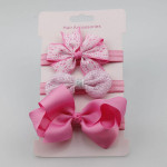 Elastic flower headband