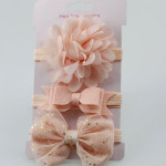 Elastic flower headband