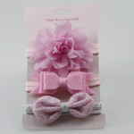 Elastic flower headband