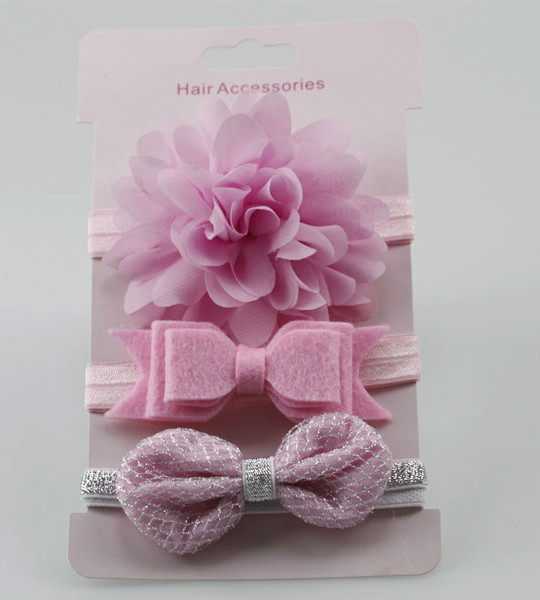 Elastic flower headband