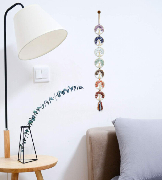 Chakra Wall Ornament Meditation Window Hanging Ornament for Home Feng Shui Decoration