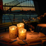 Flickering Candles Birch Bark Battery Candles Real Wax Pillar with Remote Timer