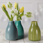 Ceramic Flower Vases Small Decorative Vase for Home, Living Room, Office
