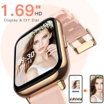 Smart Watch for Women, AGPTEK 1.69"(43mm) Smartwatch for Android and iOS Phones IP68 Waterproof Fitness Tracker Watch