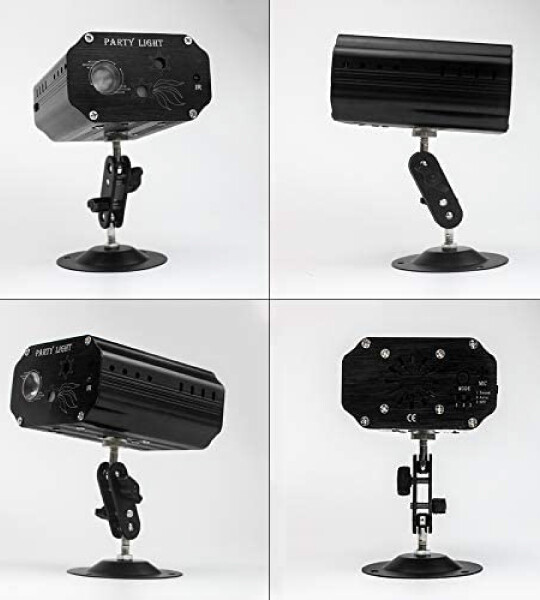 Disco Stage Party LED Sound Activated Laser Light RGB Flash Strobe Projector