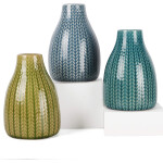 Ceramic Flower Vases Small Decorative Vase for Home, Living Room, Office