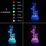 Christmas party decorations gift color change night light.