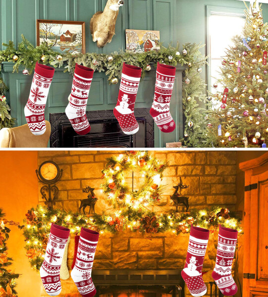 Christmas Products Stocking Decorations Stocking Gift Bag.