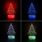 Christmas party decorations gift color change night light.