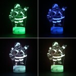 Christmas party decorations gift color change night light.