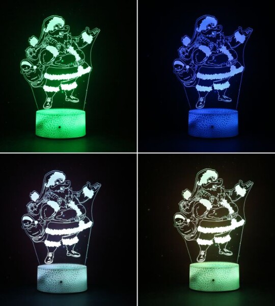 Christmas party decorations gift color change night light.