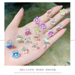 10Pcsset Small Flower Buckle Hair Claw Clamp Hairpins for Women Girls Fashion DIY Hair Styles Holder Hair Clip Hair Acce
