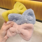 Soft Plush Fur Big Bowknot Hair Clips for Girls Kids Elegant Solid Rabbit Hairpins Hairgrips Barrettes Party Hair Access