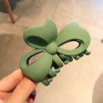 Elegant Frosted Hollow Out Heart Shape Catching Hair Clip Claws for Women Girls Geometry Bowknot Peach Hairpin Hair Acce