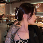 Woman Acrylic Hair Claws Hair Accessories Chic Barrettes Hairclips Pearl Hairpins Ladies Hairgrip Girls Ornaments C