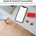 iLuv TB100 Wireless Earbuds, Bluetooth, Built-in Microphone, 20 Hour Playtime, IPX6 Waterproof Protection