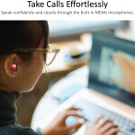 iLuv TB100 Wireless Earbuds, Bluetooth, Built-in Microphone, 20 Hour Playtime, IPX6 Waterproof Protection