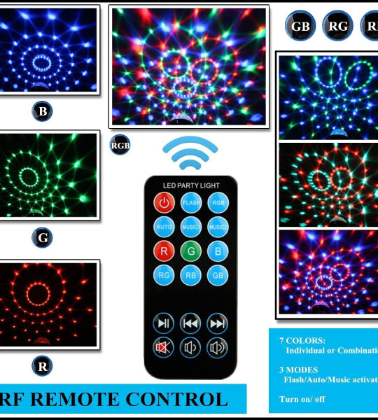 Disco Ball Disco Lights With Remote Control for Home Decor