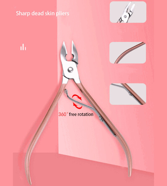 Stainless Steel Nail Clipper Earpick Eyebrow Knife Pedicure Scissors Cuticle Personal Care Tool