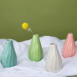 Small Ceramic Flower Vase Set for Home Decor Living Room, OfficeTable and Wedding
