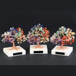 Mini Natural Chakra Healing Ornaments for Good Luck, Wealth Home Office Decor Spiritual Gift