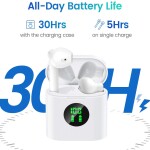 MIFA True Wireless Earbuds, TWS Bluetooth Headphones Stereo Sound Earphones, 30H Playtime Wireless  Sweat Proof