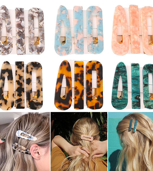 Leopard Acetate Vintage Hairpins