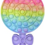 Push Pop Bubble Sensory Fidget Toy, Lollipop Squeeze Sensory Toy for Kids & Adults, Special Needs Stress Reliever, Kids