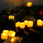 Flameless Candles, Realistic Flickering Votive Candle Tea Light Battery Operated For Home Decor