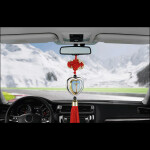 Car Pendant Jesus Cross Virgin Mary Picture Hanging Ornament Christian Automobiles Interior Decor