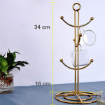 Metal Frame Stand Cup Hanging Kitchen Accessories