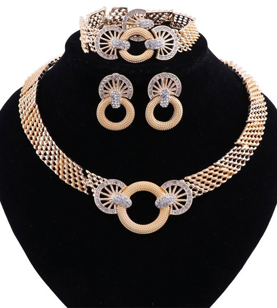 Necklace Earrings Sets Fashion Wedding Elegant Costume Jewelry Set