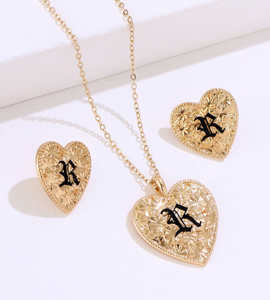 Necklace Stud Earrings Woman Jewelry Set