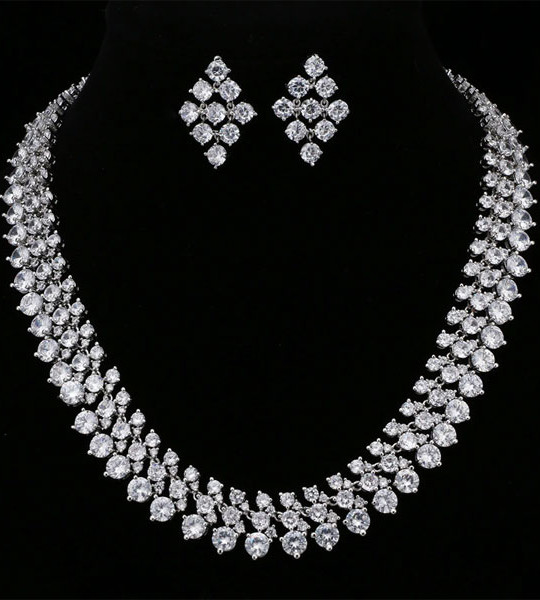 Necklace Wedding Engagement Jewelry Sets for Women
