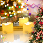 Flameless Candles, Realistic Flickering Votive Candle Tea Light Battery Operated For Home Decor