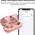 iLuv TB200 Rose Gold True Wireless Earbuds Cordless in-Ear Bluetooth 5.0 with Hands-Free Call Microphone