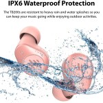 iLuv TB200 Rose Gold True Wireless Earbuds Cordless in-Ear Bluetooth 5.0 with Hands-Free Call Microphone