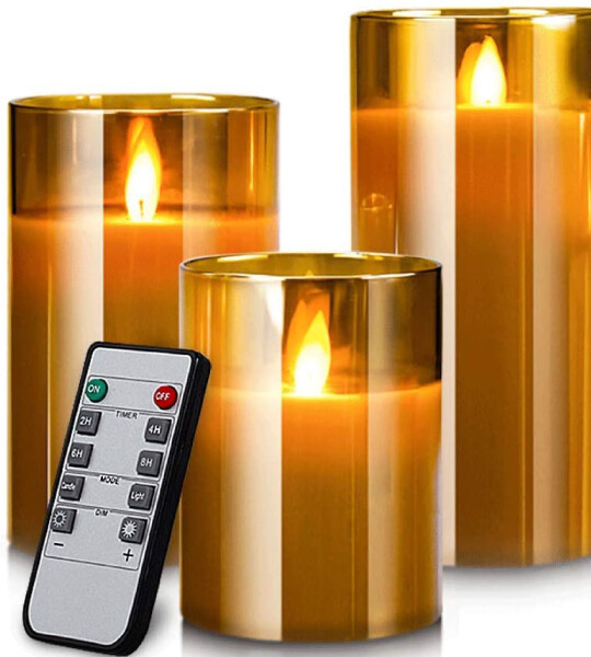 Flameless Battery Operated Flickering Candles Pillar for Home  Decor