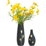 Black Ceramic Vases Sets Flower Vase Sets for Home Decoration